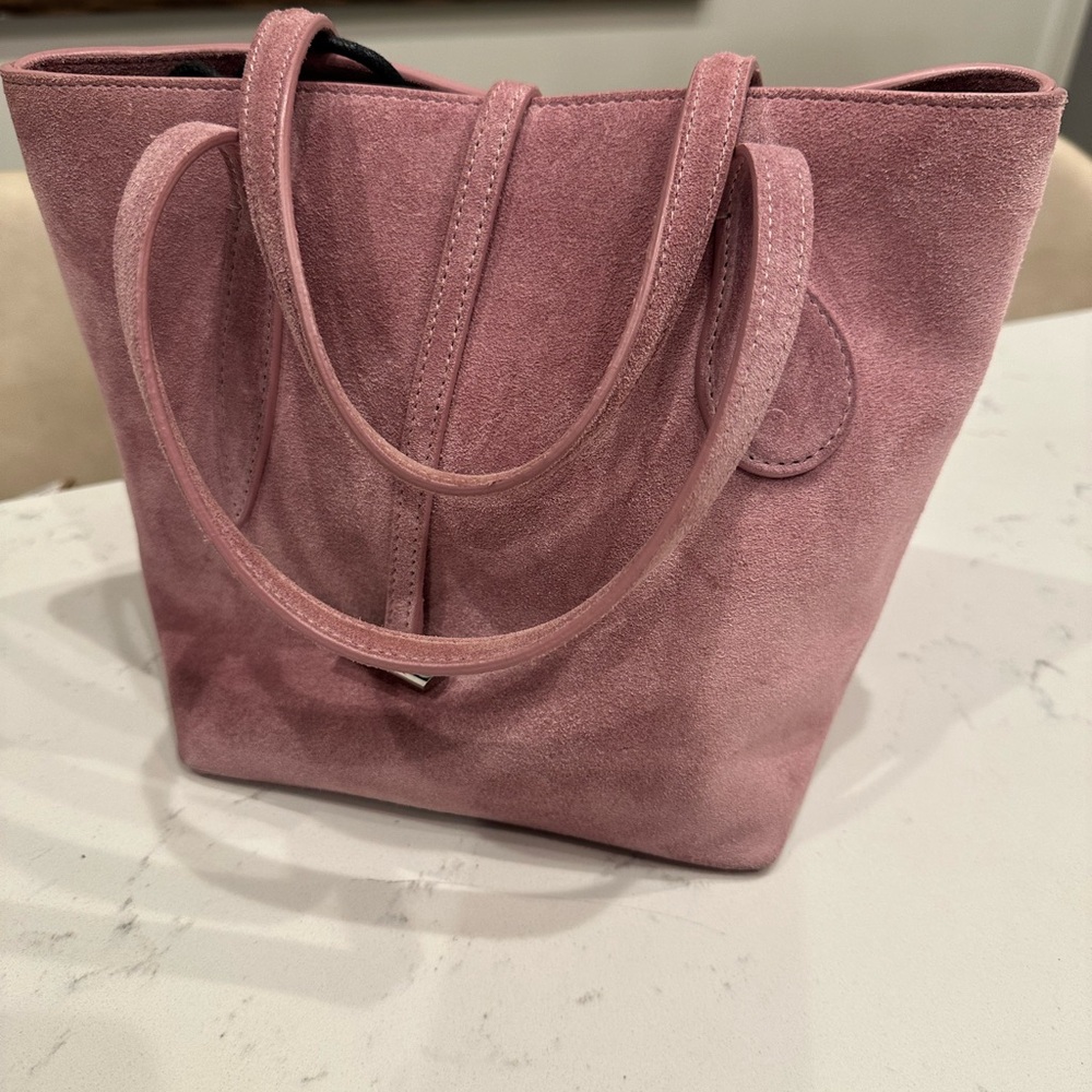 Gorgeous Little Liffner Lavendar Suede Crossbody Bag